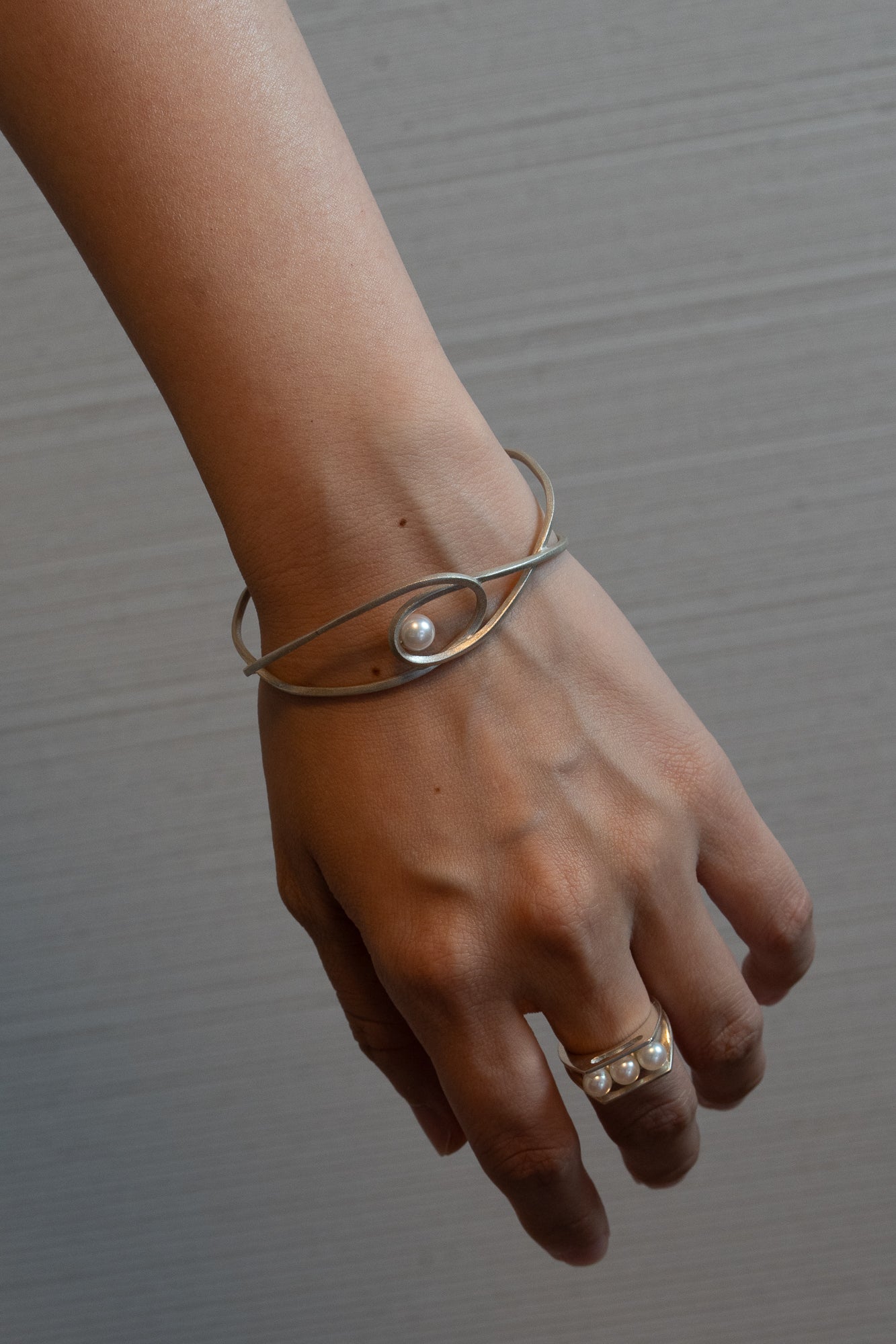 Converge Pearl Bangle