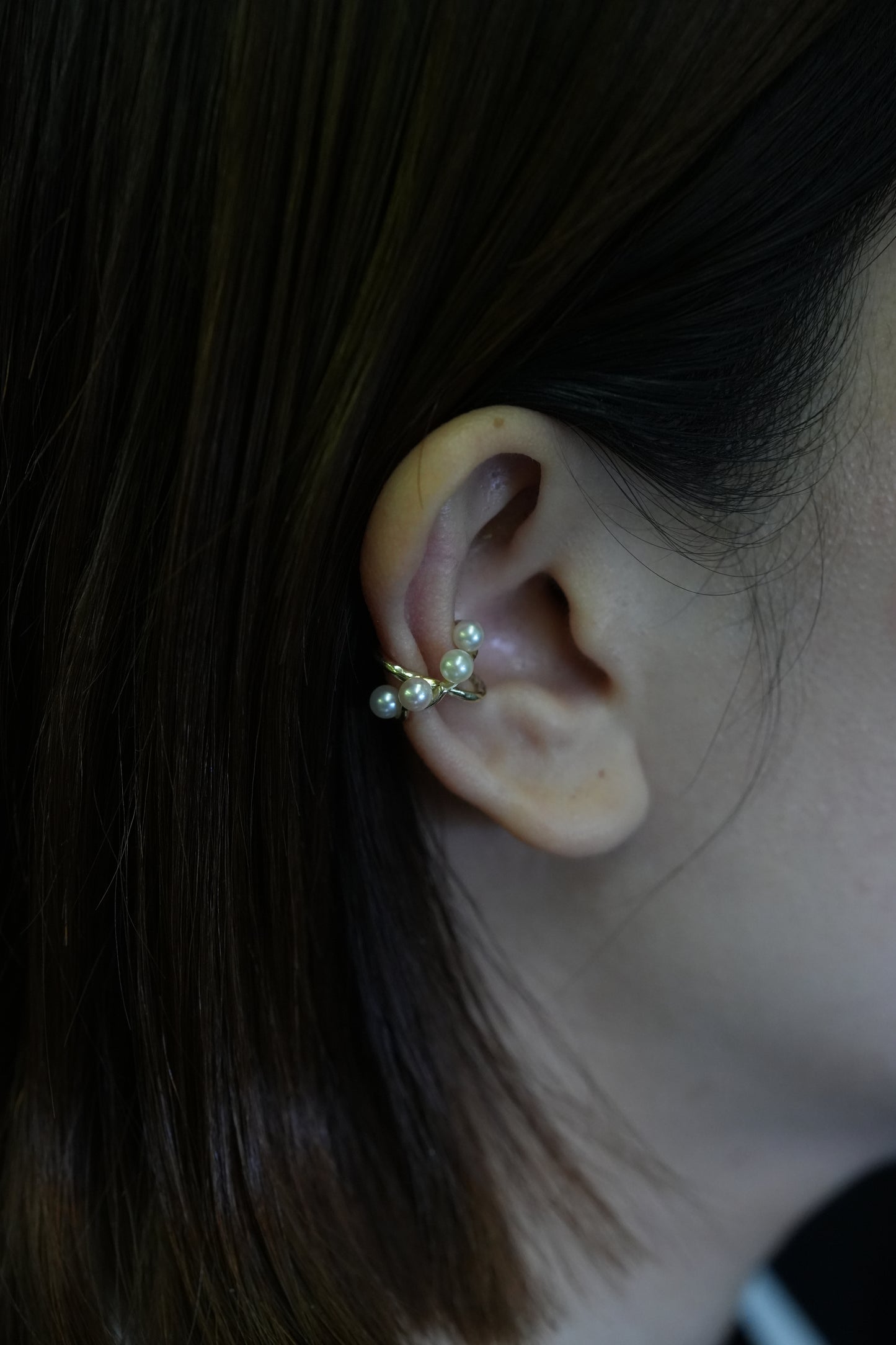 Four Pearl Vine EarCuff
