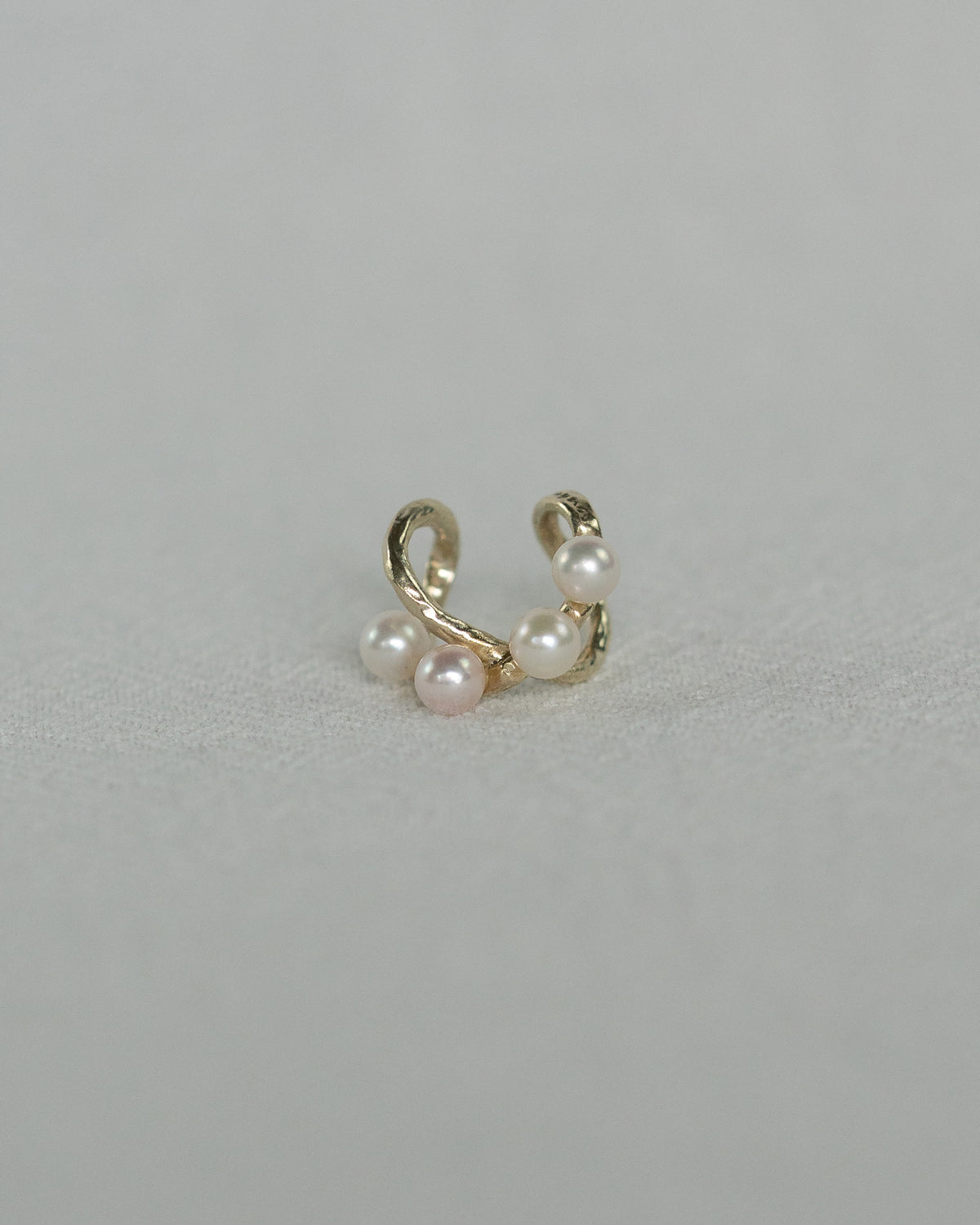 Four Pearl Vine Ear Cuff#002