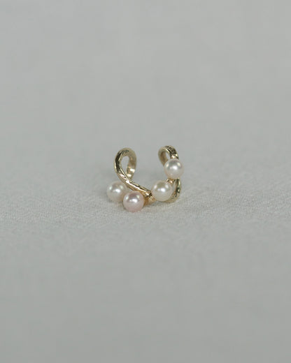 Four Pearl Vine Ear Cuff#002