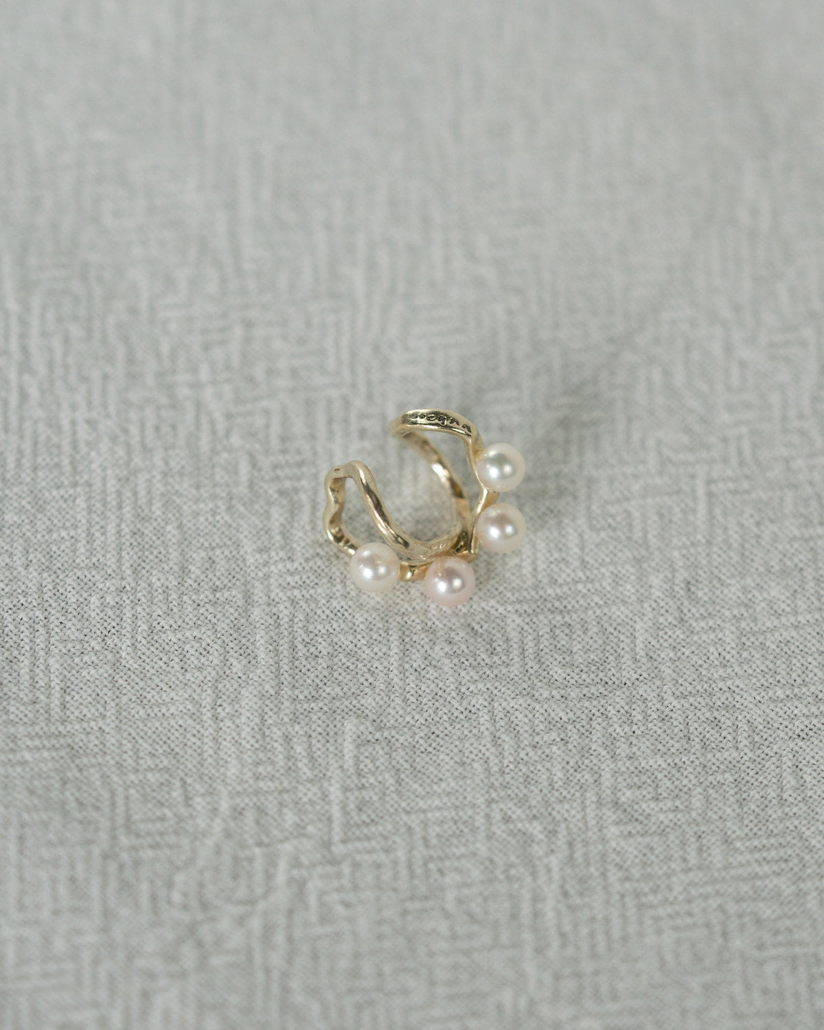 Four Pearl Vine Ear Cuff#002